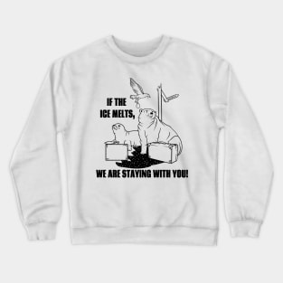 Polar Bear Climate Change Crewneck Sweatshirt